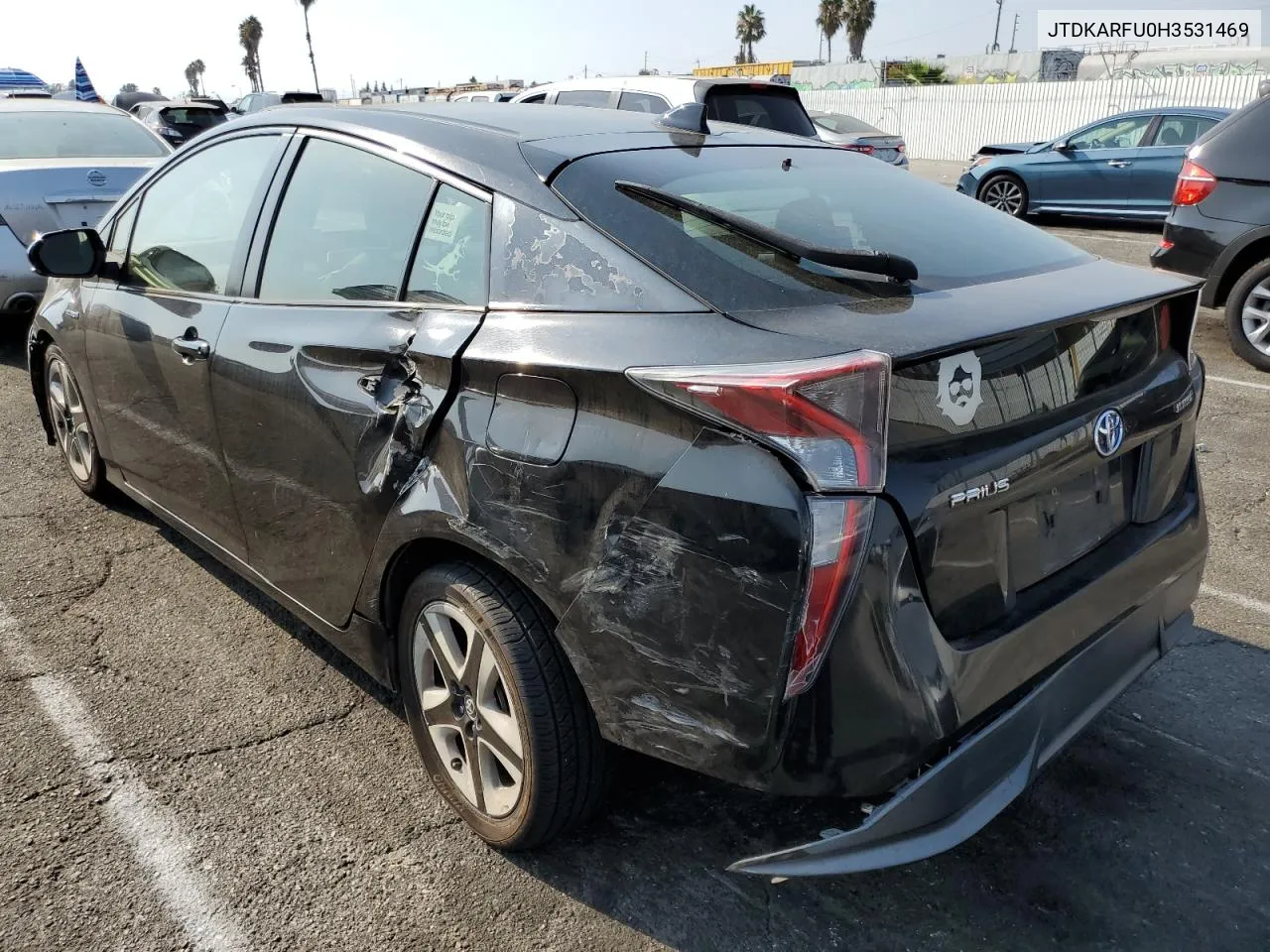 2017 Toyota Prius VIN: JTDKARFU0H3531469 Lot: 71121514