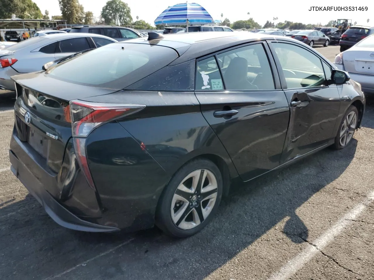 2017 Toyota Prius VIN: JTDKARFU0H3531469 Lot: 71121514