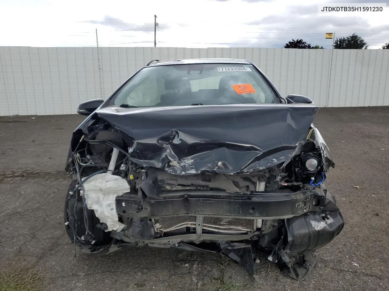 JTDKDTB35H1591230 2017 Toyota Prius C