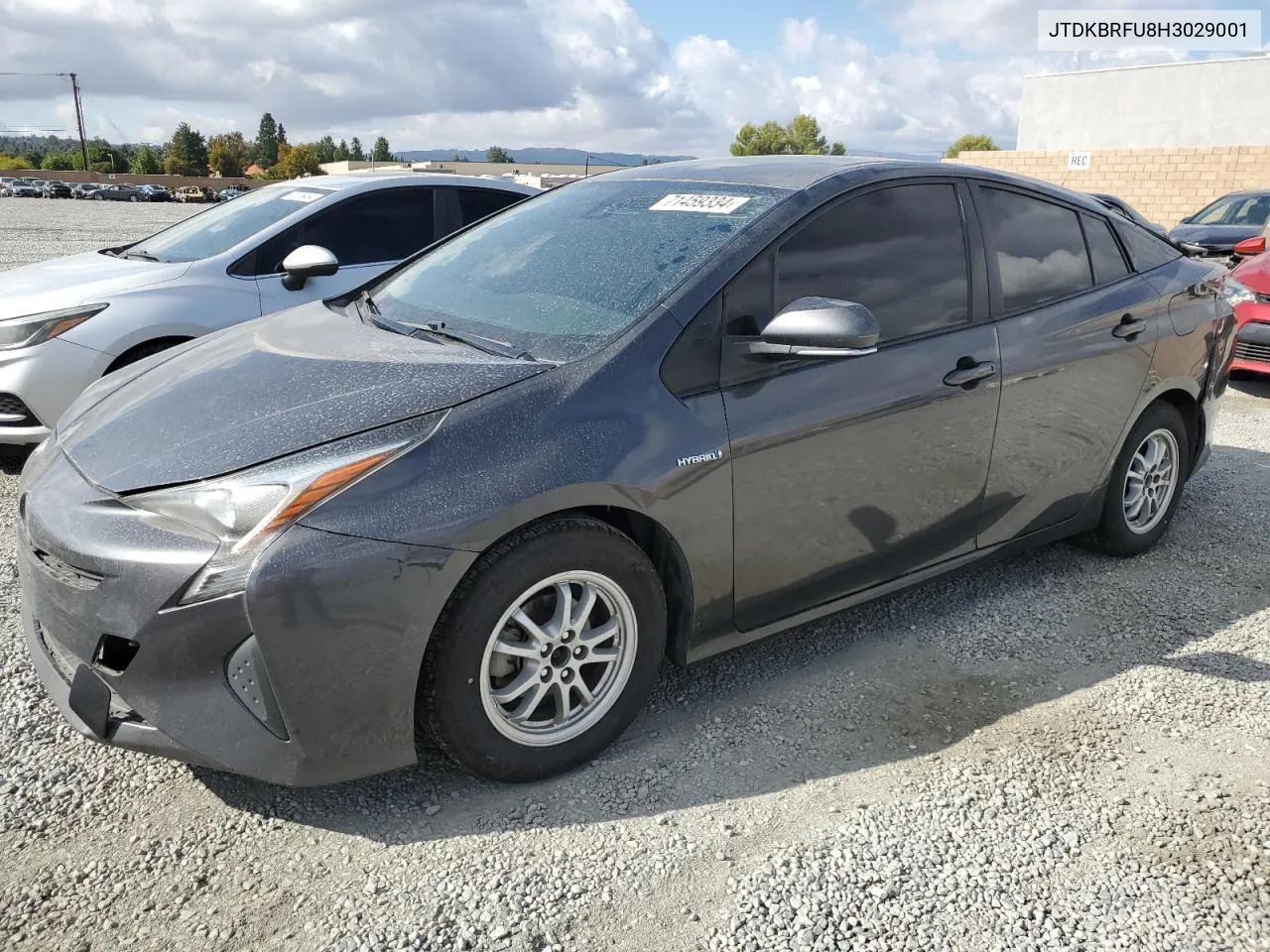 2017 Toyota Prius VIN: JTDKBRFU8H3029001 Lot: 71459334