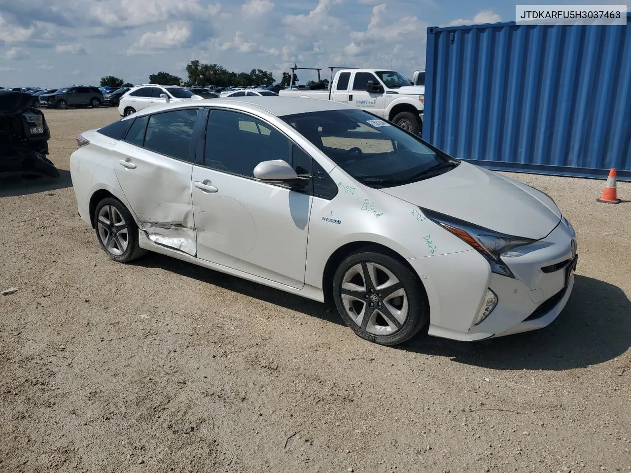 2017 Toyota Prius VIN: JTDKARFU5H3037463 Lot: 71637234