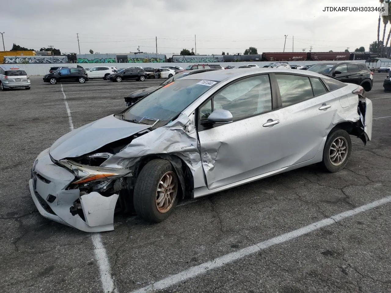 2017 Toyota Prius VIN: JTDKARFU0H3033465 Lot: 71681044