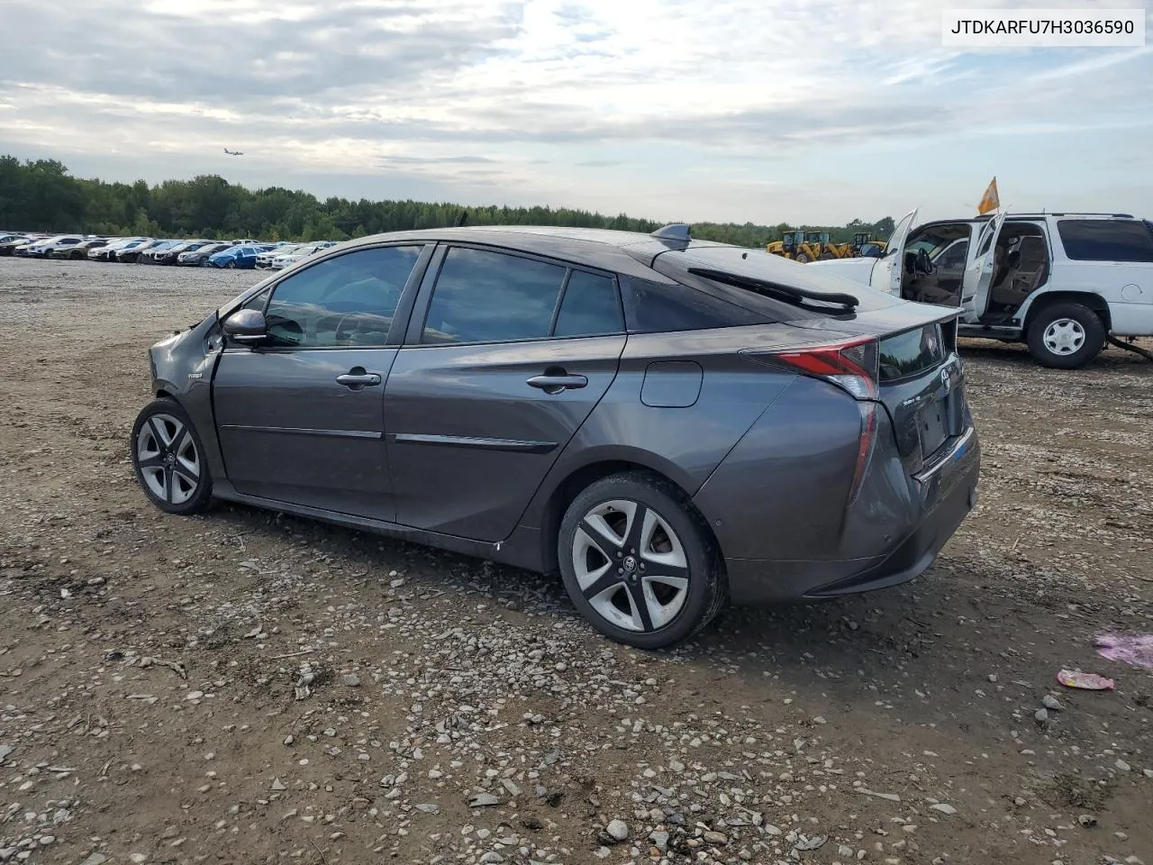 2017 Toyota Prius VIN: JTDKARFU7H3036590 Lot: 71729154