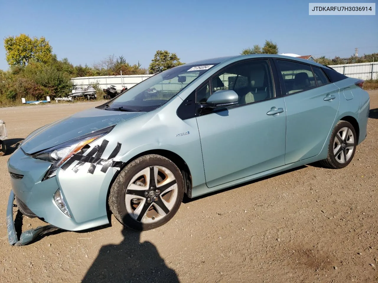 2017 Toyota Prius VIN: JTDKARFU7H3036914 Lot: 71764084