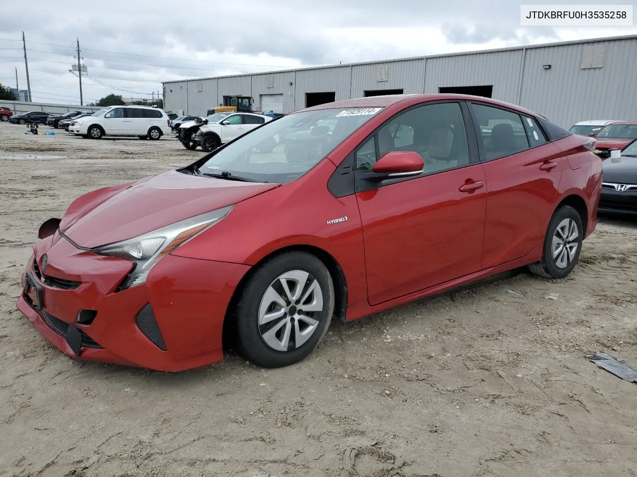 2017 Toyota Prius VIN: JTDKBRFU0H3535258 Lot: 71929114