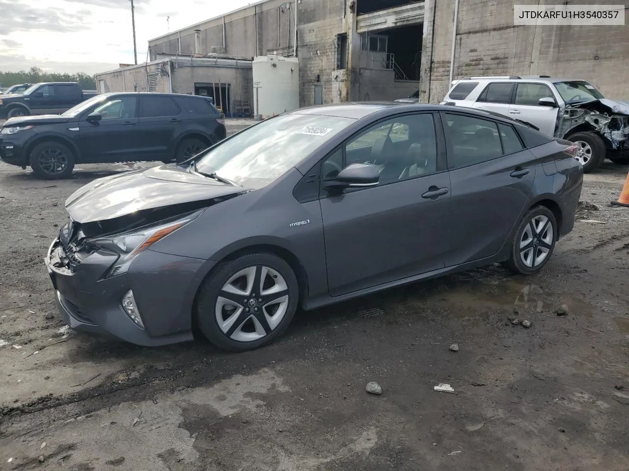 2017 Toyota Prius VIN: JTDKARFU1H3540357 Lot: 71959234