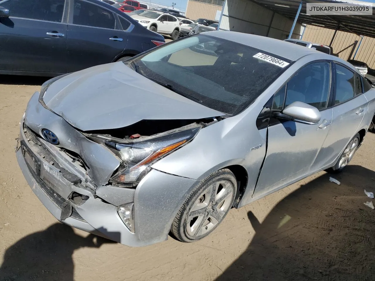 2017 Toyota Prius VIN: JTDKARFU1H3039095 Lot: 72079664