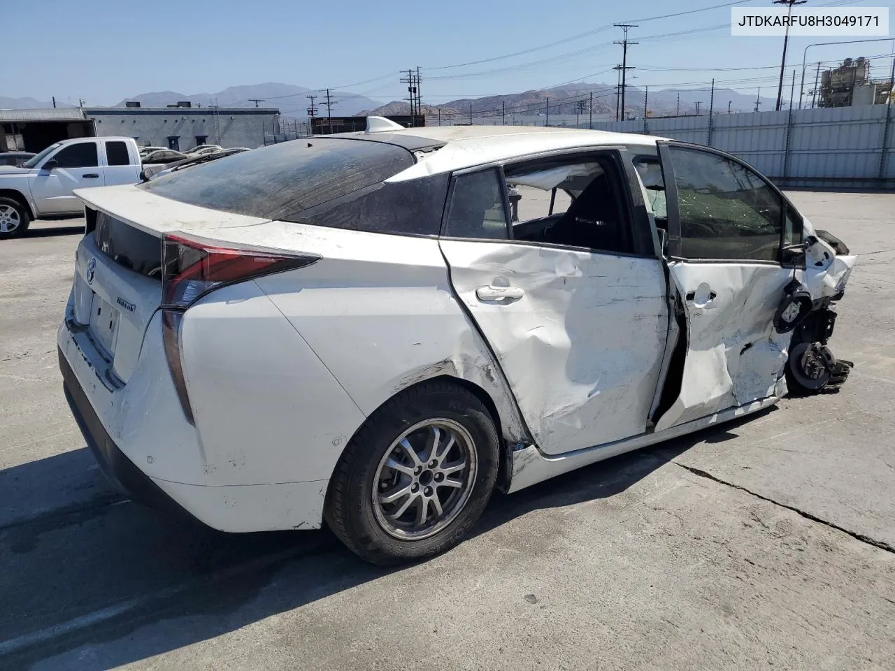 2017 Toyota Prius VIN: JTDKARFU8H3049171 Lot: 72240114