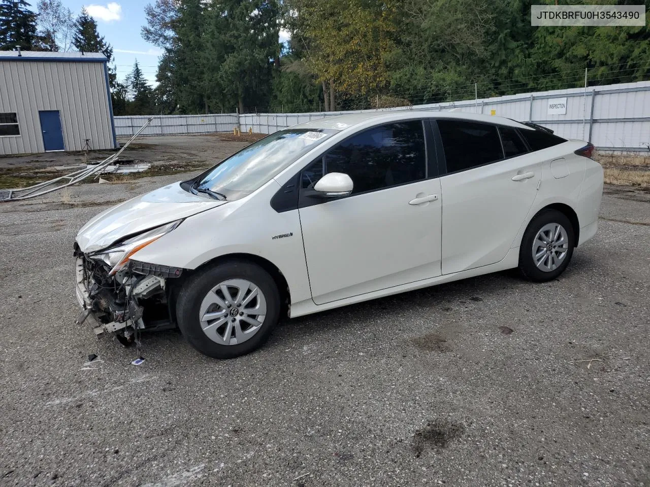 2017 Toyota Prius VIN: JTDKBRFU0H3543490 Lot: 72446864