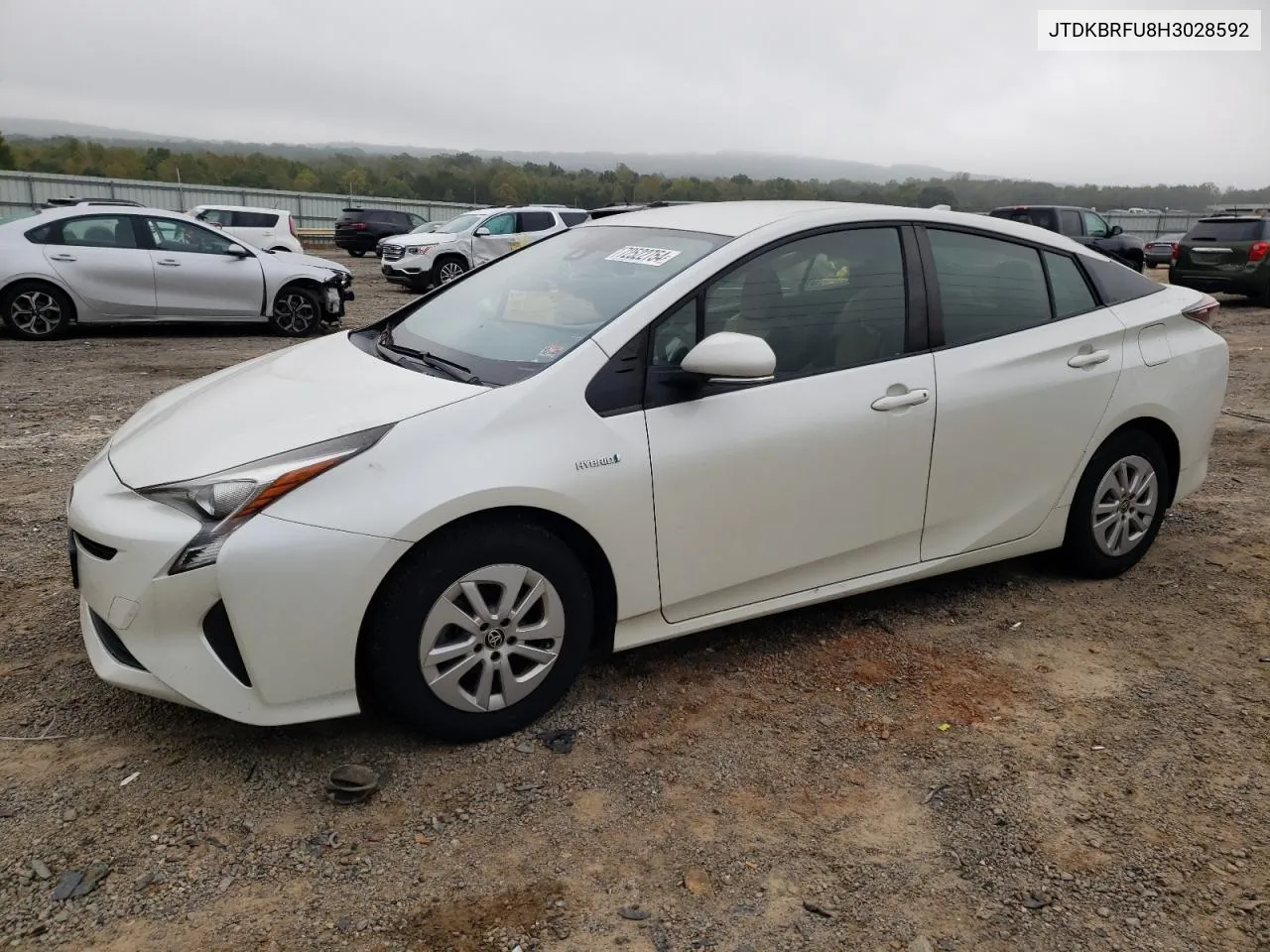 JTDKBRFU8H3028592 2017 Toyota Prius