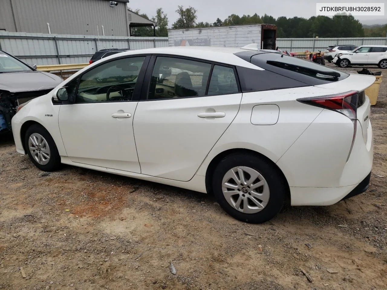 JTDKBRFU8H3028592 2017 Toyota Prius