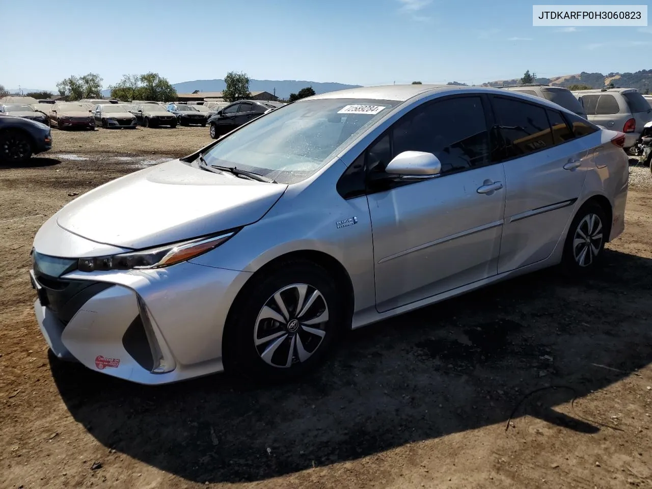 2017 Toyota Prius Prime VIN: JTDKARFP0H3060823 Lot: 72589284