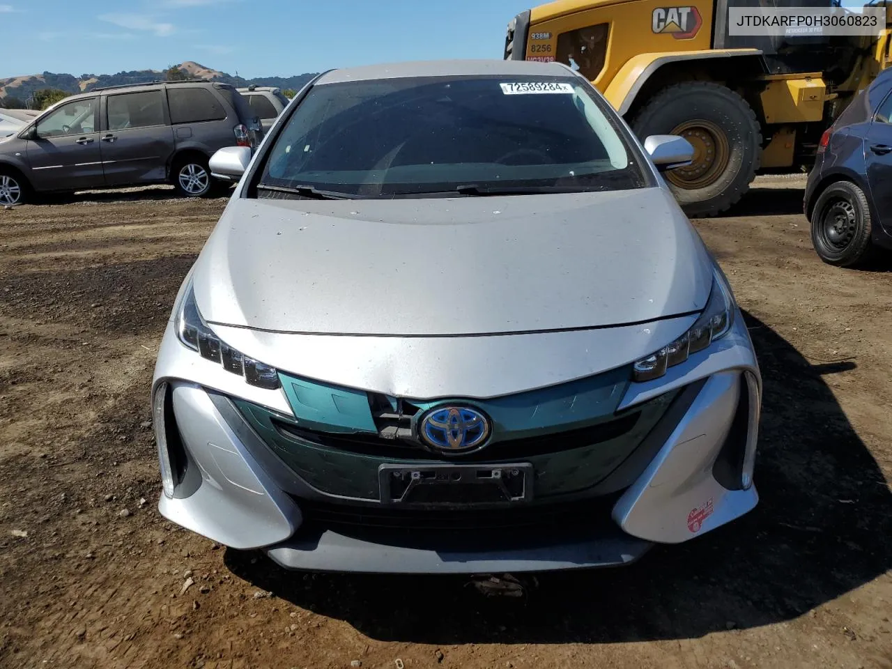 2017 Toyota Prius Prime VIN: JTDKARFP0H3060823 Lot: 72589284