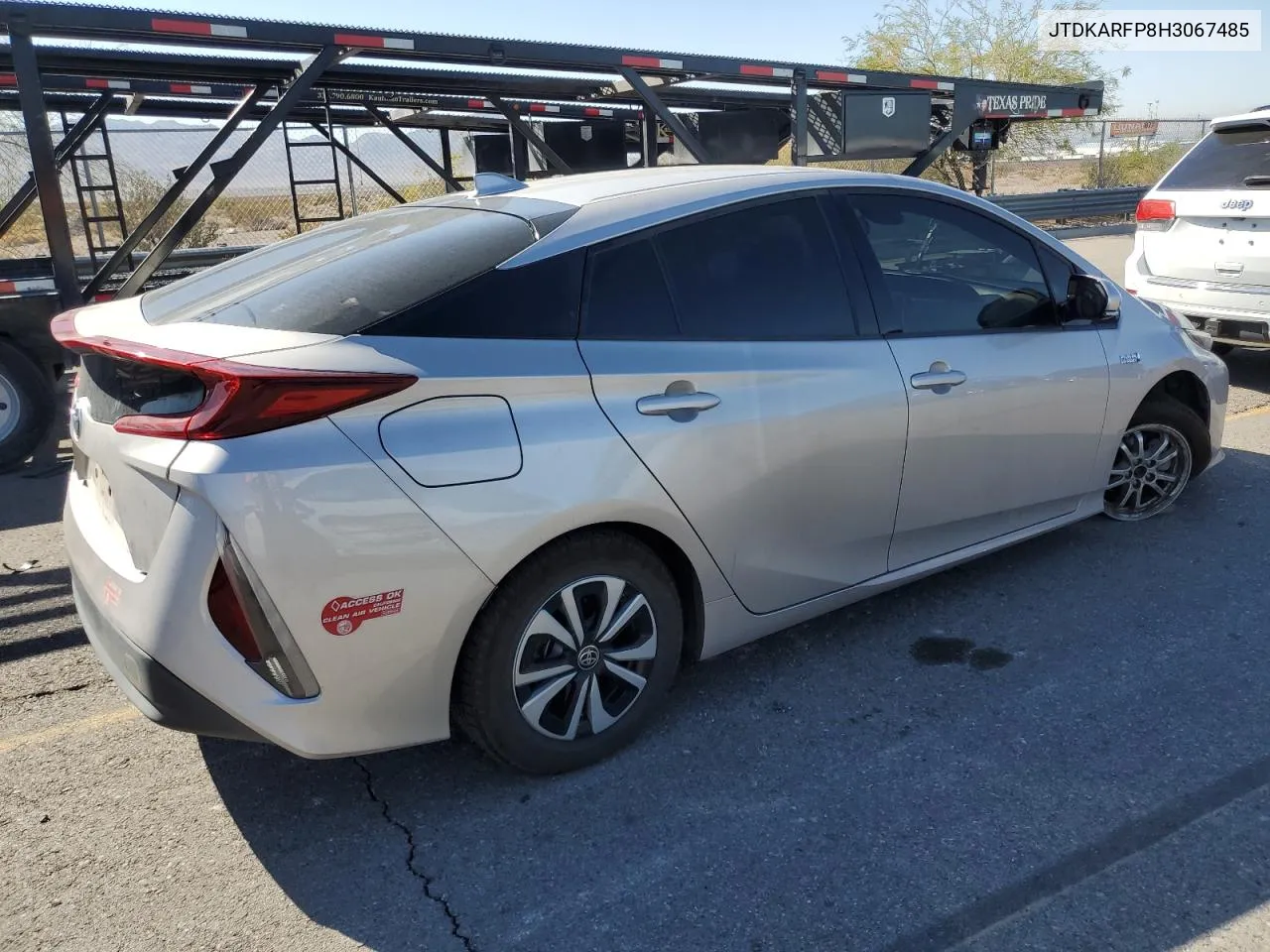 2017 Toyota Prius Prime VIN: JTDKARFP8H3067485 Lot: 72611024