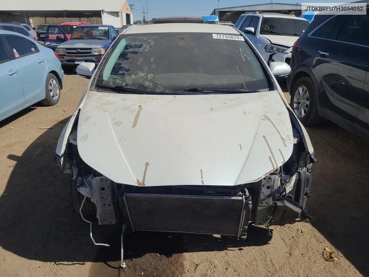 2017 Toyota Prius VIN: JTDKBRFU7H3054052 Lot: 72755074