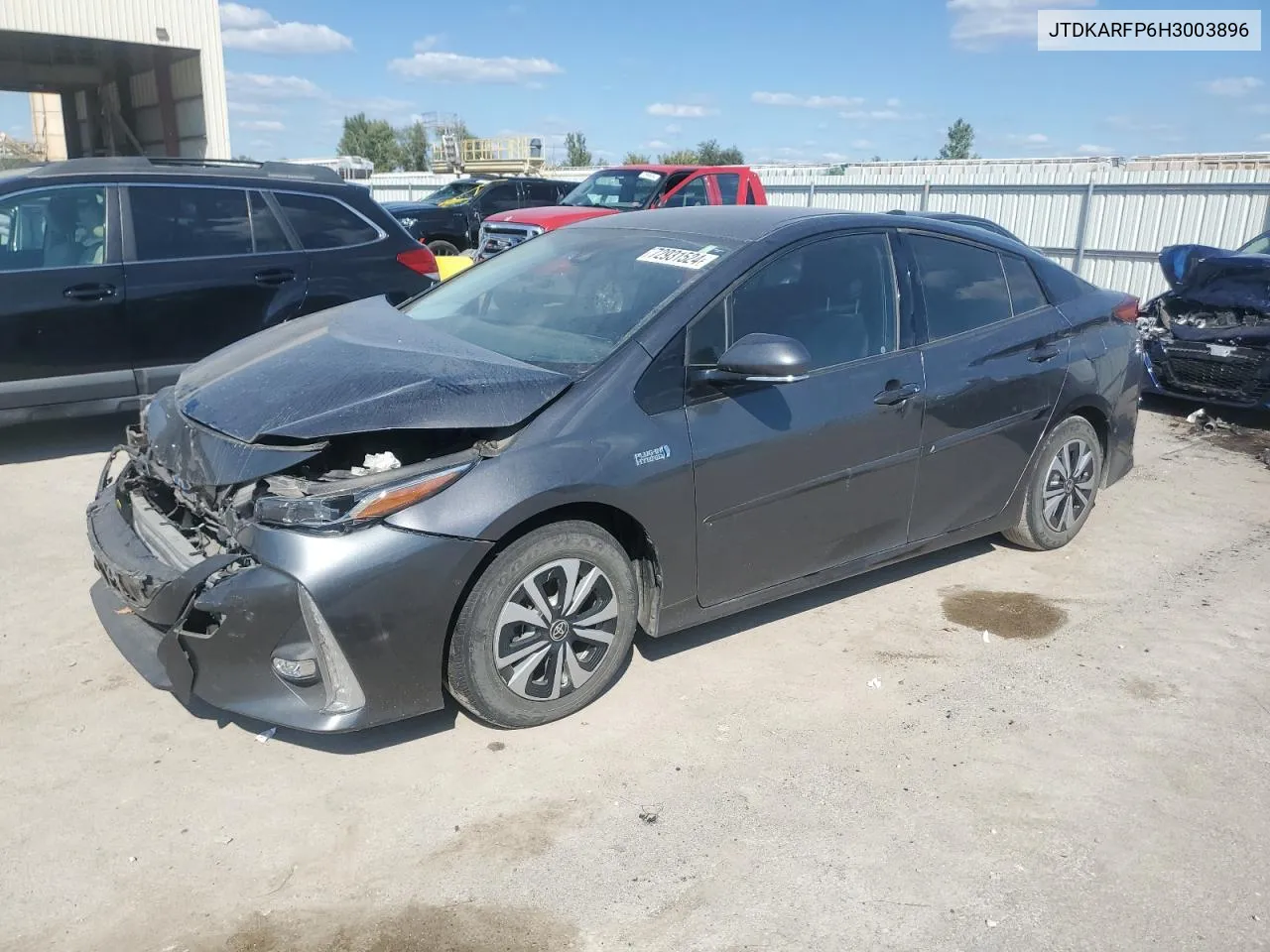 2017 Toyota Prius Prime VIN: JTDKARFP6H3003896 Lot: 72931524