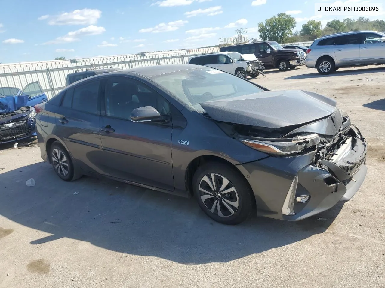 2017 Toyota Prius Prime VIN: JTDKARFP6H3003896 Lot: 72931524