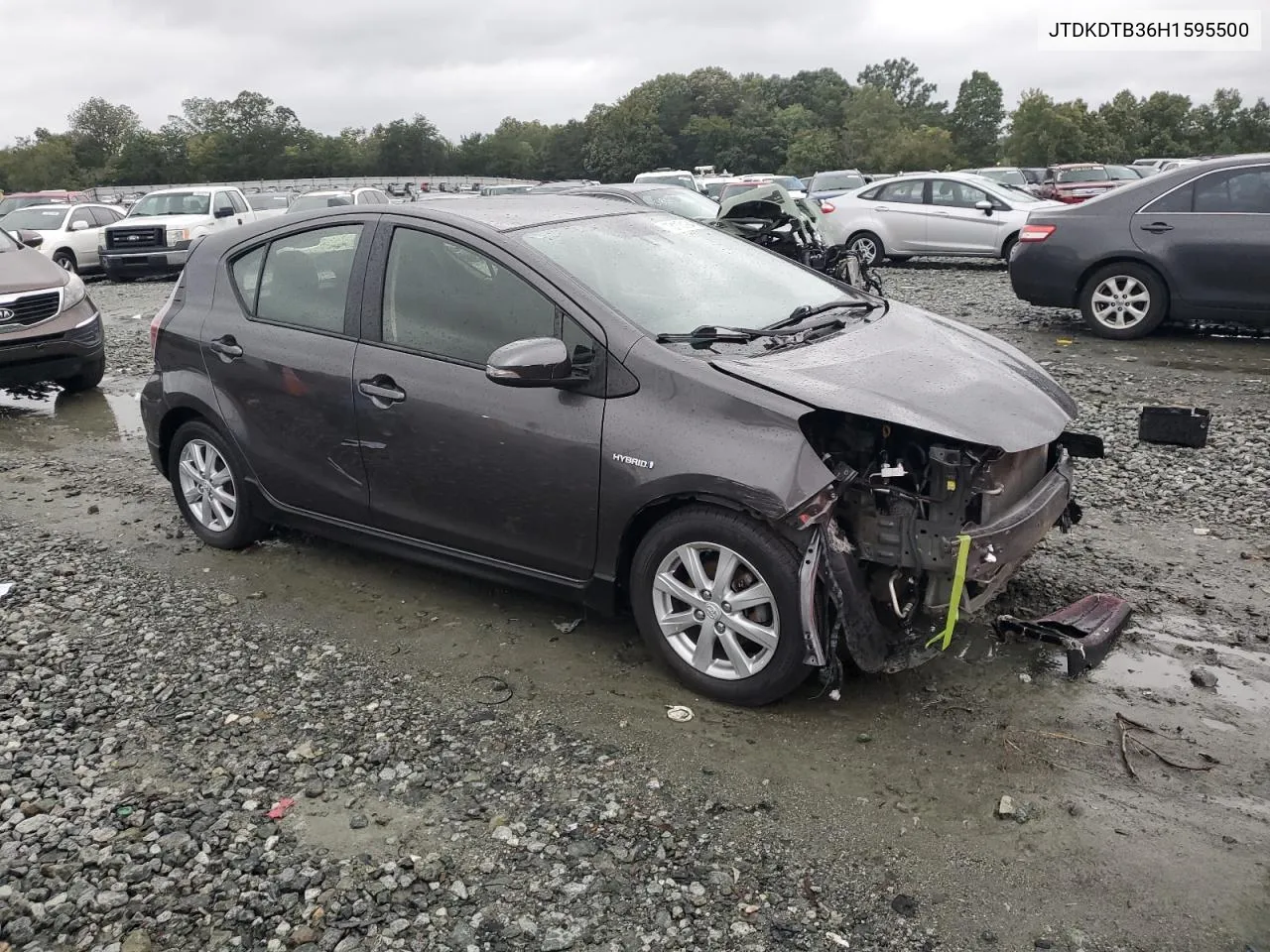 2017 Toyota Prius C VIN: JTDKDTB36H1595500 Lot: 73113194