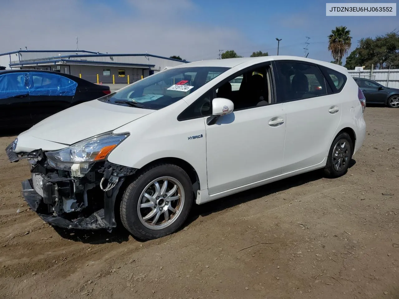 2017 Toyota Prius V VIN: JTDZN3EU6HJ063552 Lot: 73181734