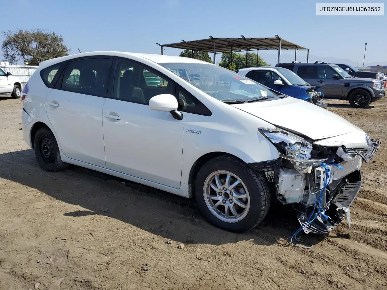 2017 Toyota Prius V VIN: JTDZN3EU6HJ063552 Lot: 73181734