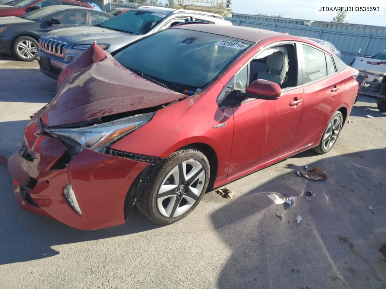 JTDKARFU3H3535693 2017 Toyota Prius