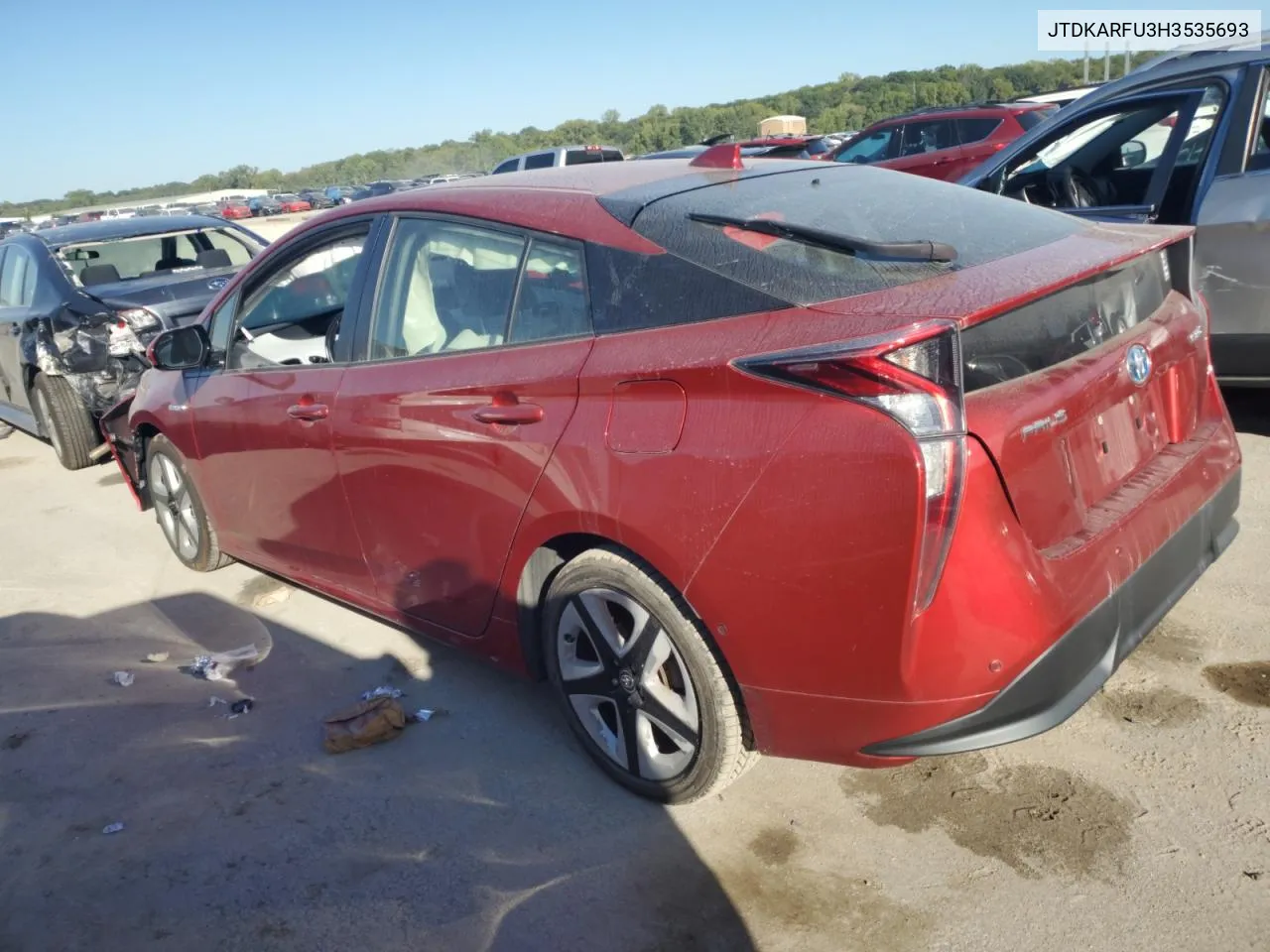 JTDKARFU3H3535693 2017 Toyota Prius