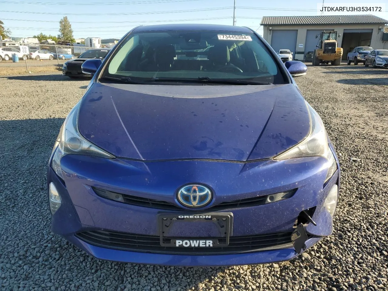 2017 Toyota Prius VIN: JTDKARFU3H3534172 Lot: 73445394