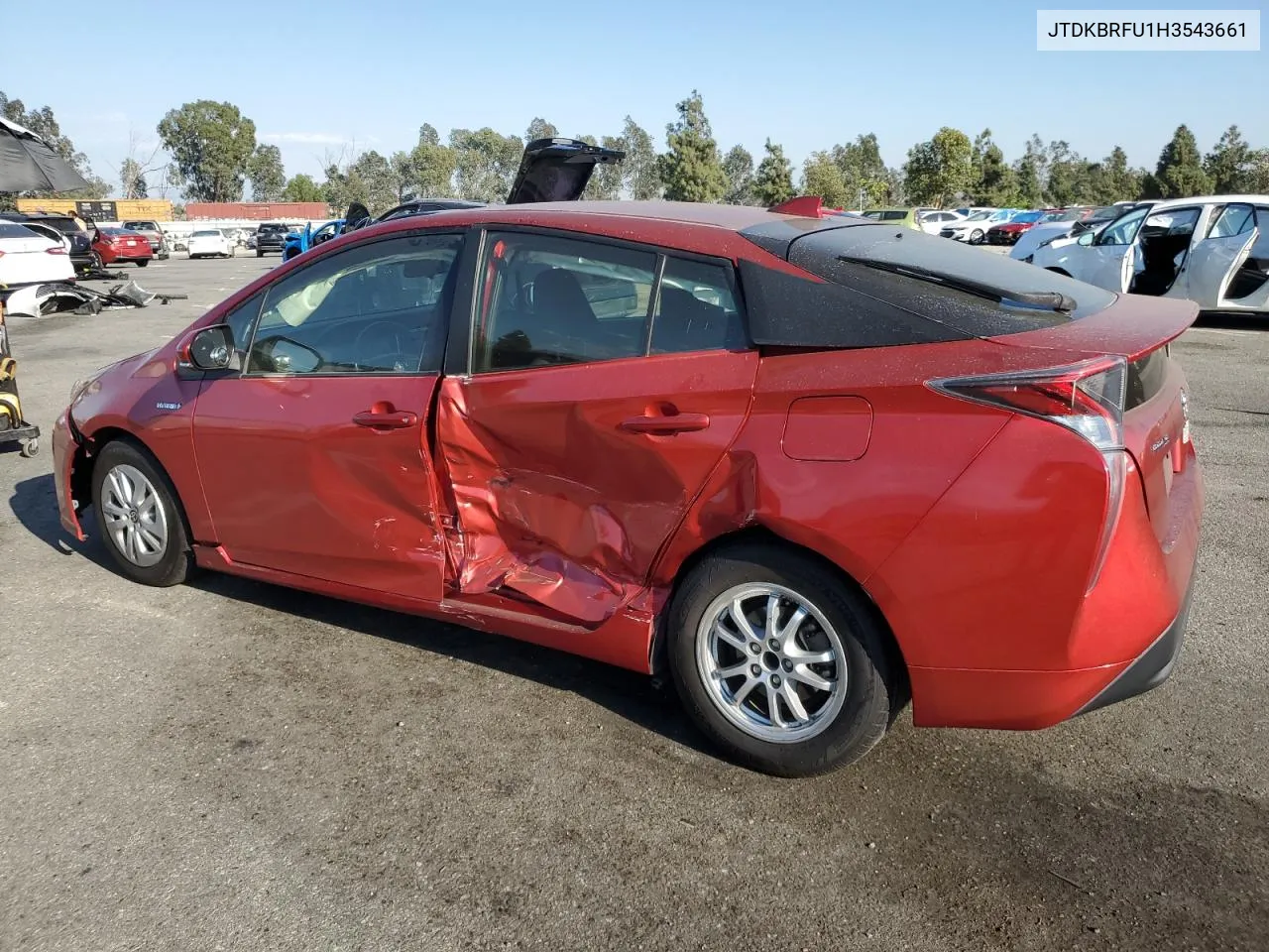 2017 Toyota Prius VIN: JTDKBRFU1H3543661 Lot: 73632074