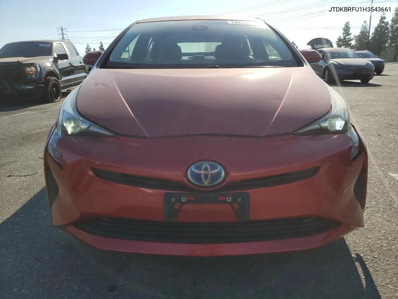 2017 Toyota Prius VIN: JTDKBRFU1H3543661 Lot: 73632074