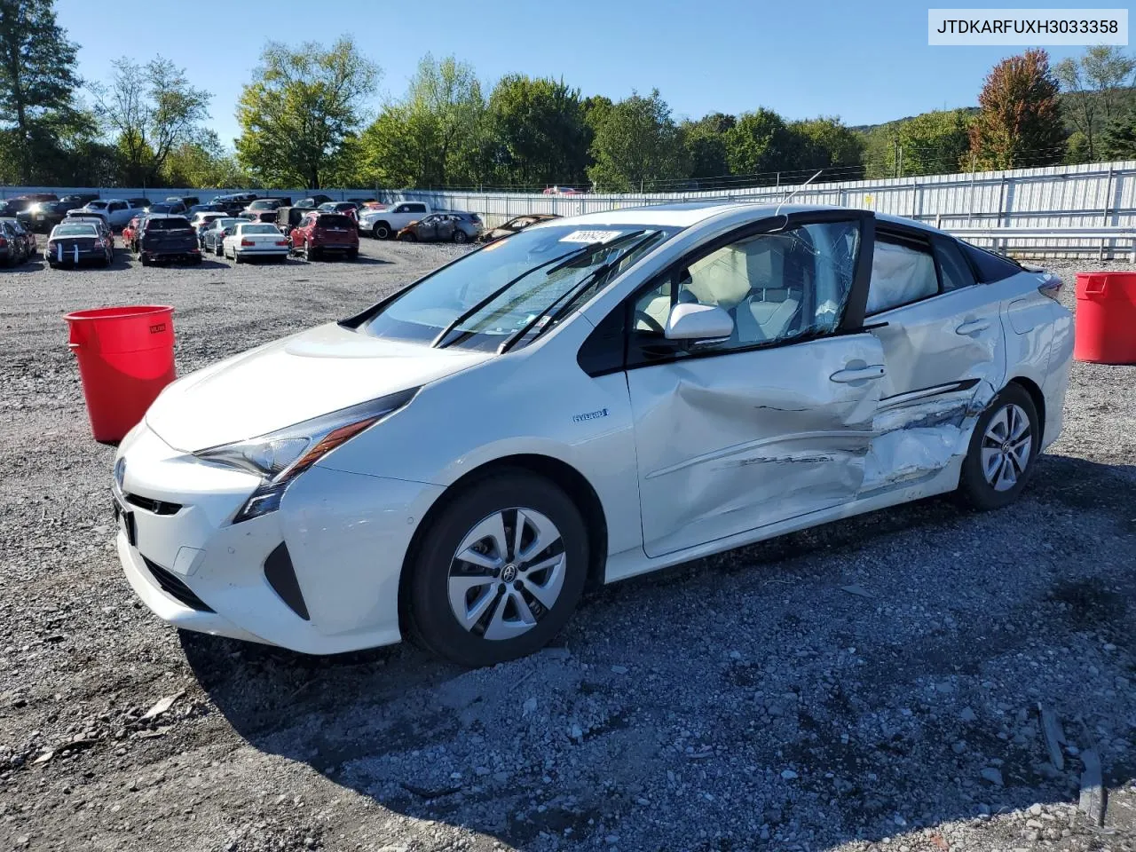 2017 Toyota Prius VIN: JTDKARFUXH3033358 Lot: 73666424