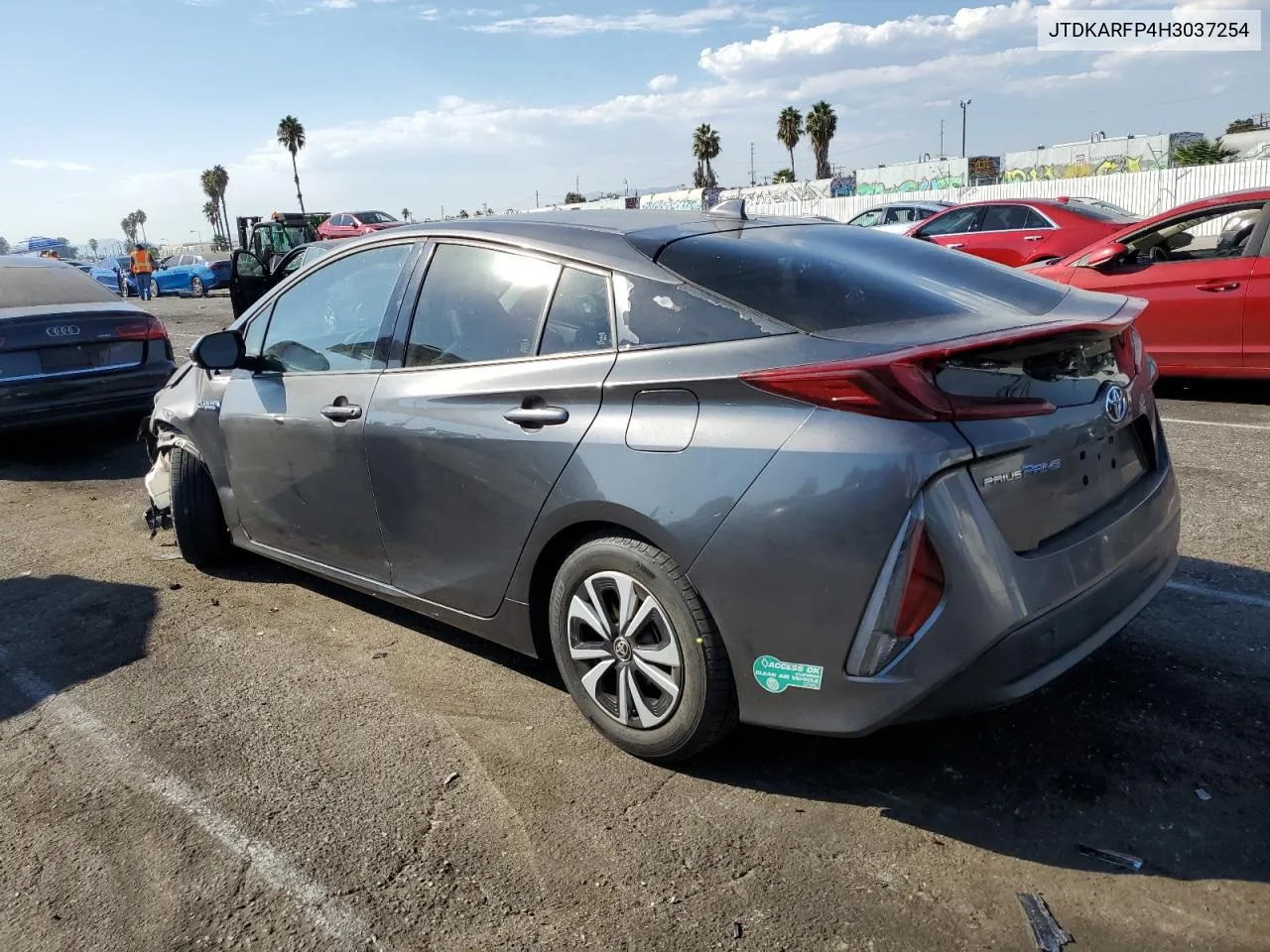 2017 Toyota Prius Prime VIN: JTDKARFP4H3037254 Lot: 73699314