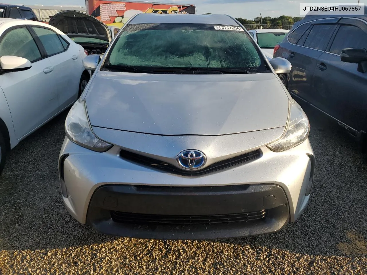 2017 Toyota Prius V VIN: JTDZN3EU4HJ067857 Lot: 73747364