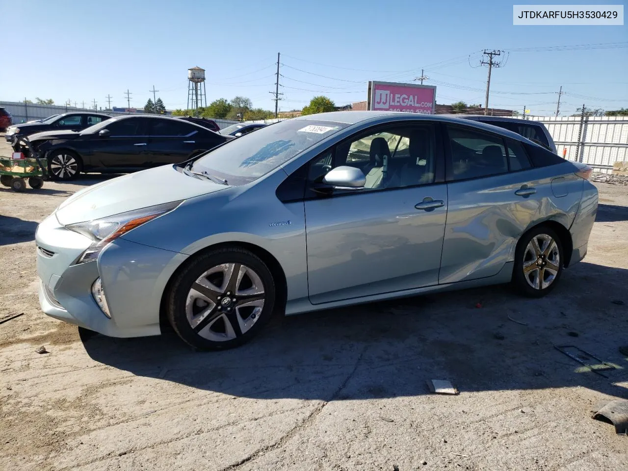 2017 Toyota Prius VIN: JTDKARFU5H3530429 Lot: 73763894