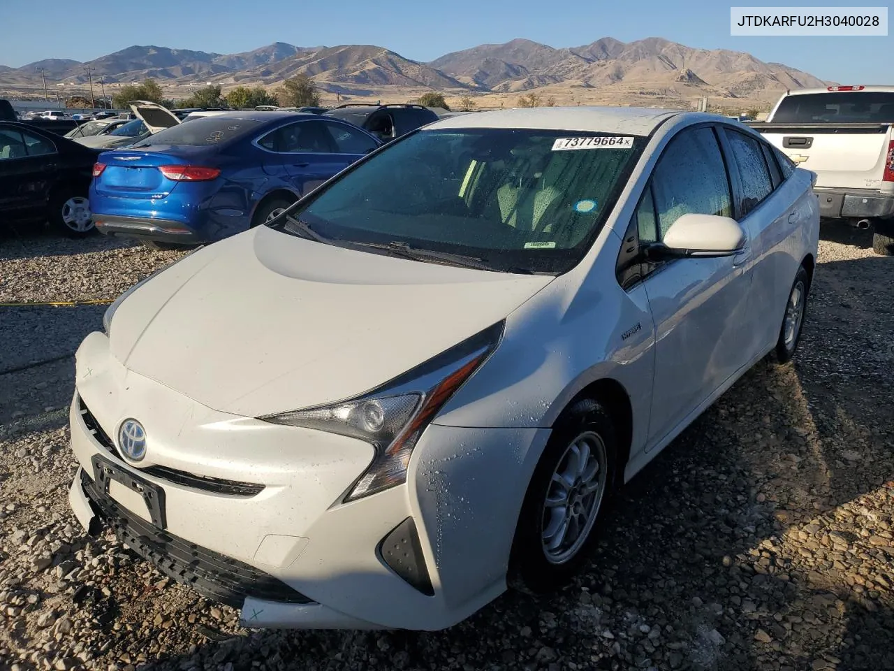 2017 Toyota Prius VIN: JTDKARFU2H3040028 Lot: 73779664