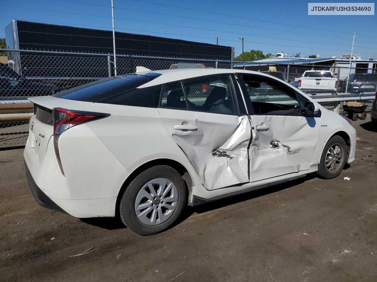 2017 Toyota Prius VIN: JTDKARFU3H3534690 Lot: 73805964