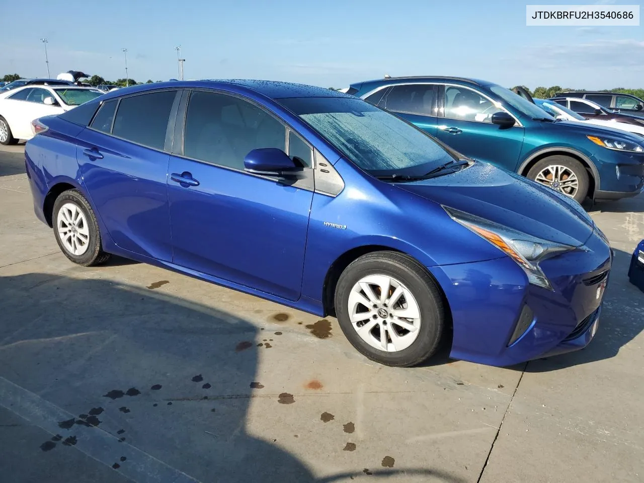 2017 Toyota Prius VIN: JTDKBRFU2H3540686 Lot: 73807654