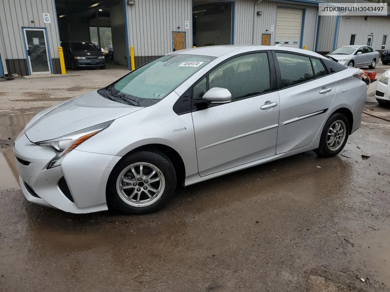 2017 Toyota Prius VIN: JTDKBRFU1H3043497 Lot: 74049124