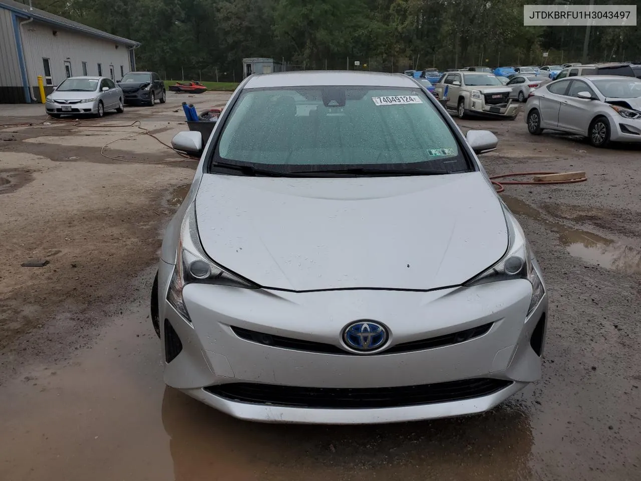 2017 Toyota Prius VIN: JTDKBRFU1H3043497 Lot: 74049124