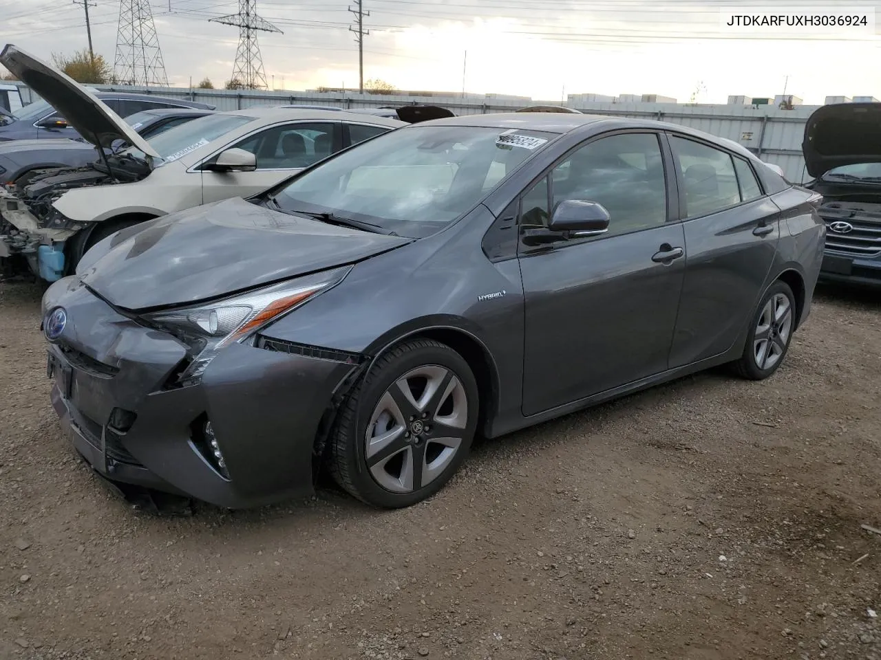 2017 Toyota Prius VIN: JTDKARFUXH3036924 Lot: 74095824