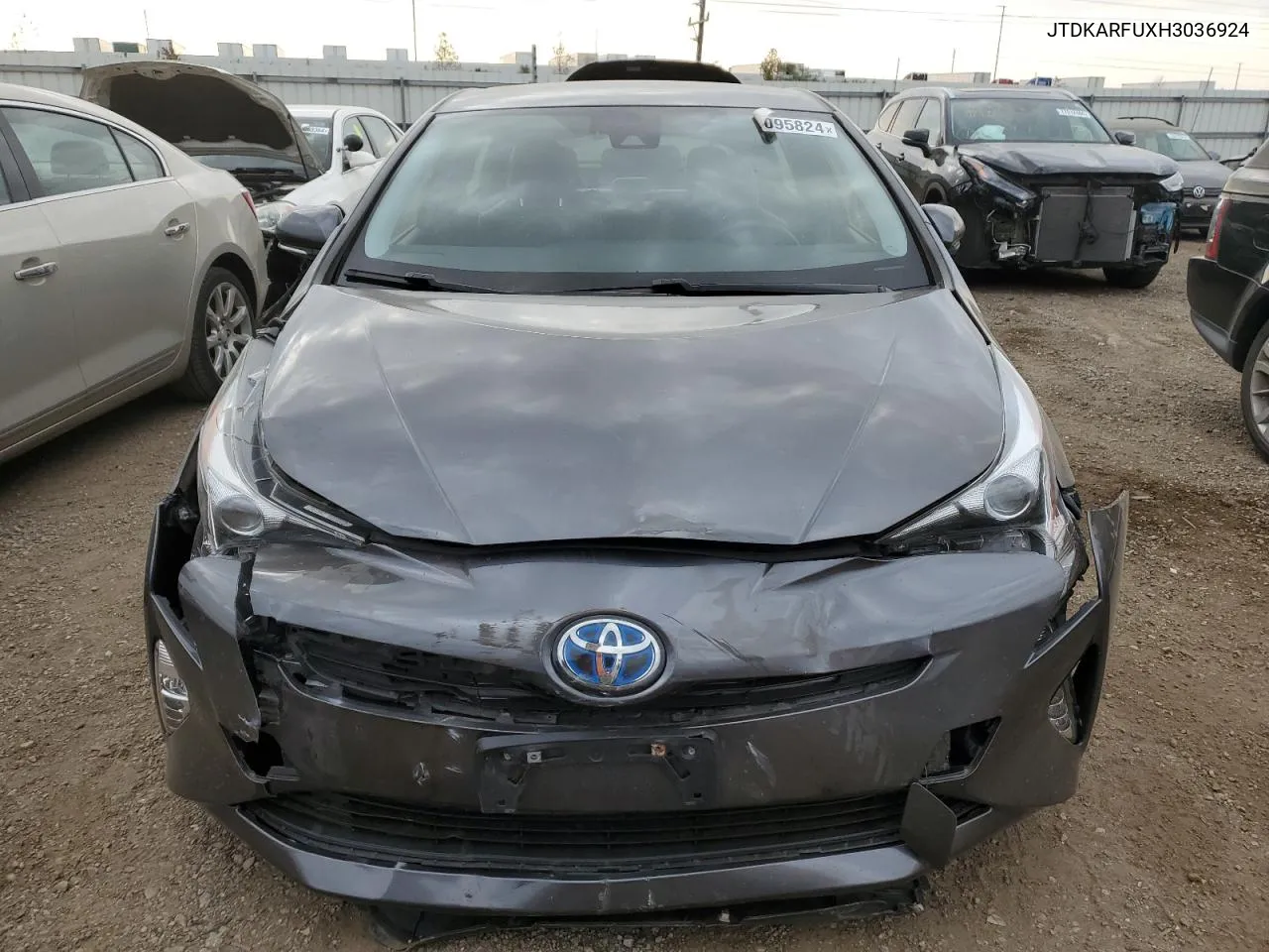 2017 Toyota Prius VIN: JTDKARFUXH3036924 Lot: 74095824