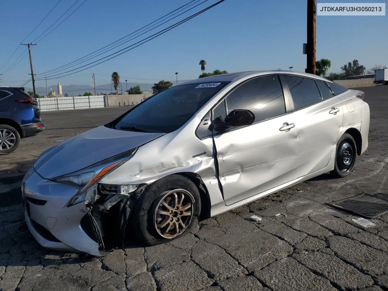 2017 Toyota Prius VIN: JTDKARFU3H3050213 Lot: 74233454