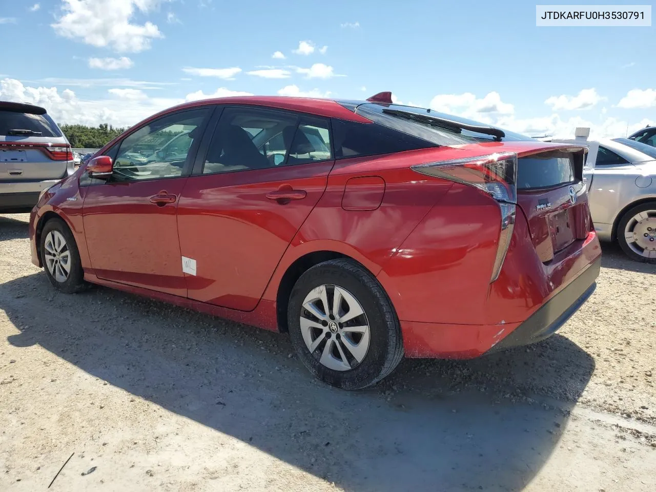 2017 Toyota Prius VIN: JTDKARFU0H3530791 Lot: 74263094