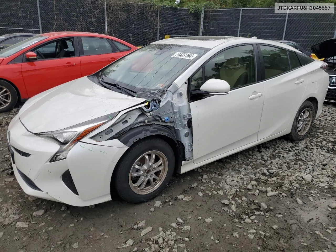 2017 Toyota Prius VIN: JTDKARFU6H3045667 Lot: 74437464