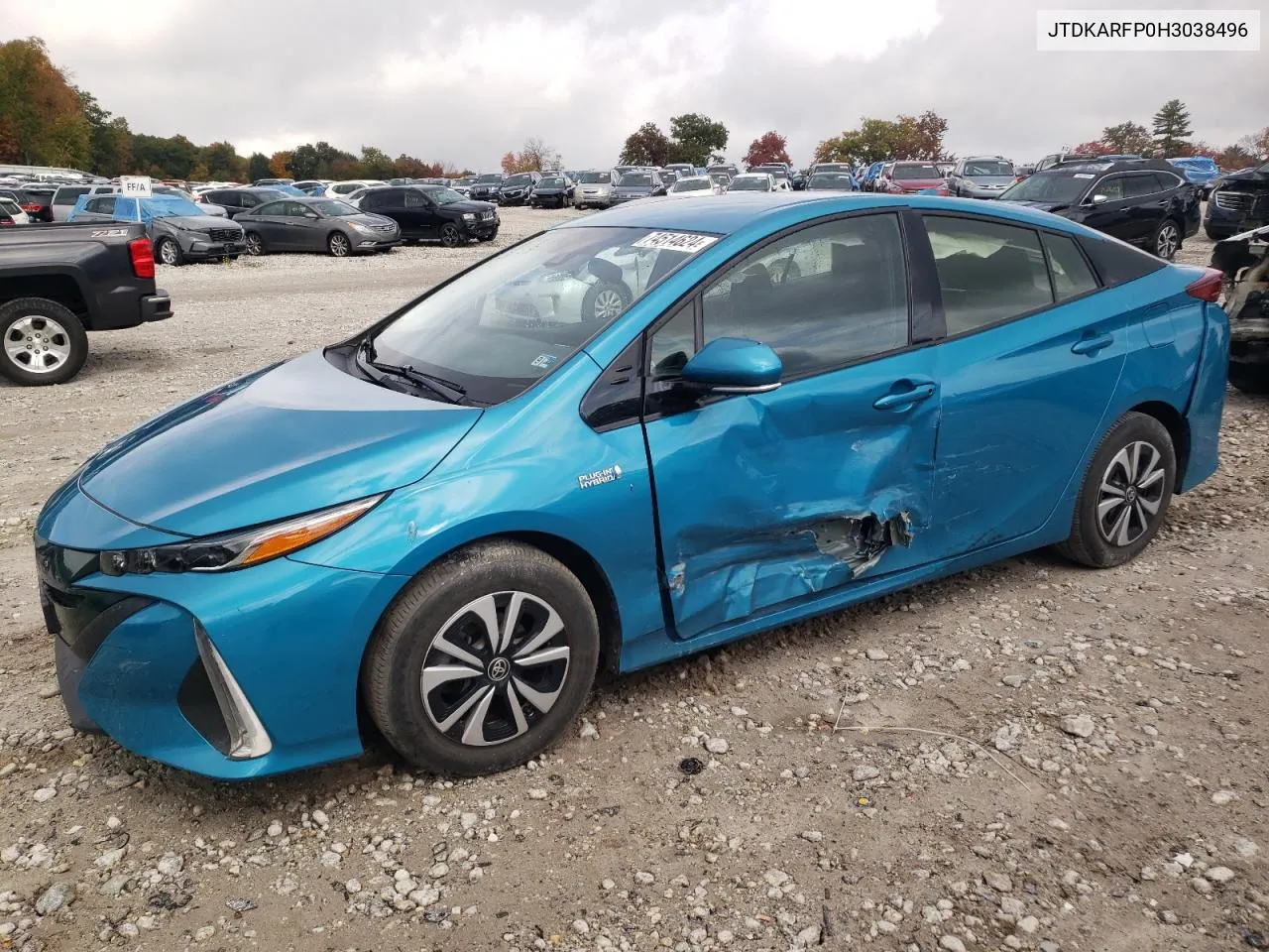 2017 Toyota Prius Prime VIN: JTDKARFP0H3038496 Lot: 74514624