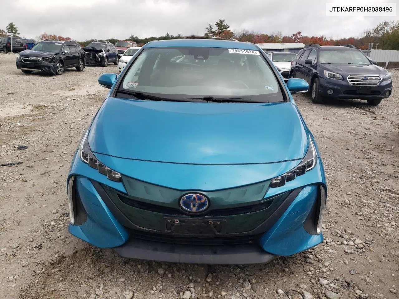 2017 Toyota Prius Prime VIN: JTDKARFP0H3038496 Lot: 74514624