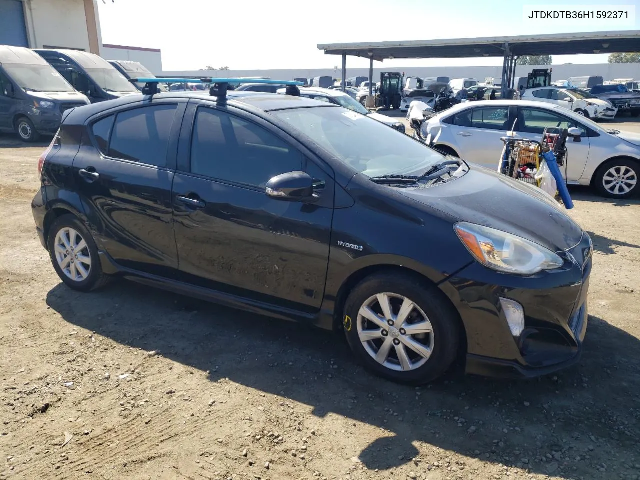 2017 Toyota Prius C VIN: JTDKDTB36H1592371 Lot: 74824494