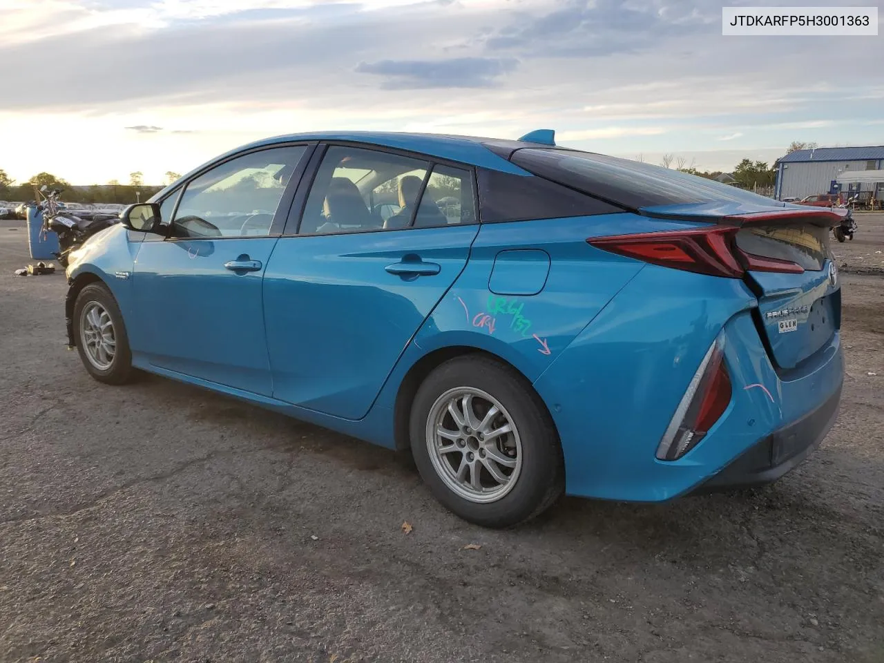 2017 Toyota Prius Prime VIN: JTDKARFP5H3001363 Lot: 74842324