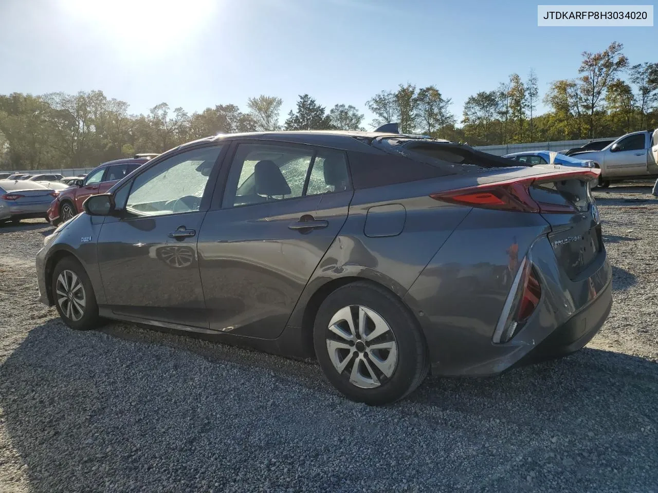 2017 Toyota Prius Prime VIN: JTDKARFP8H3034020 Lot: 75114604