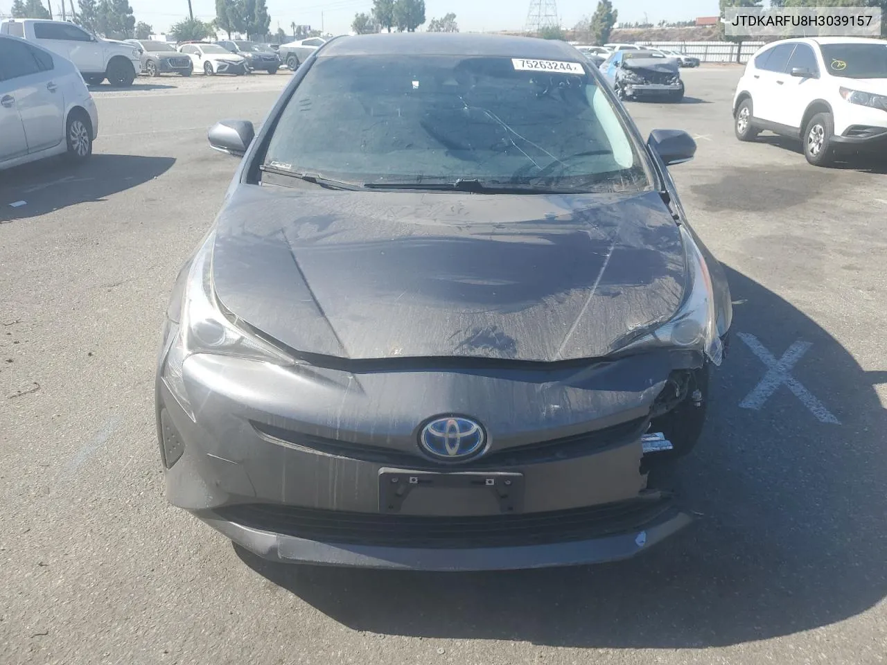 2017 Toyota Prius VIN: JTDKARFU8H3039157 Lot: 75263244