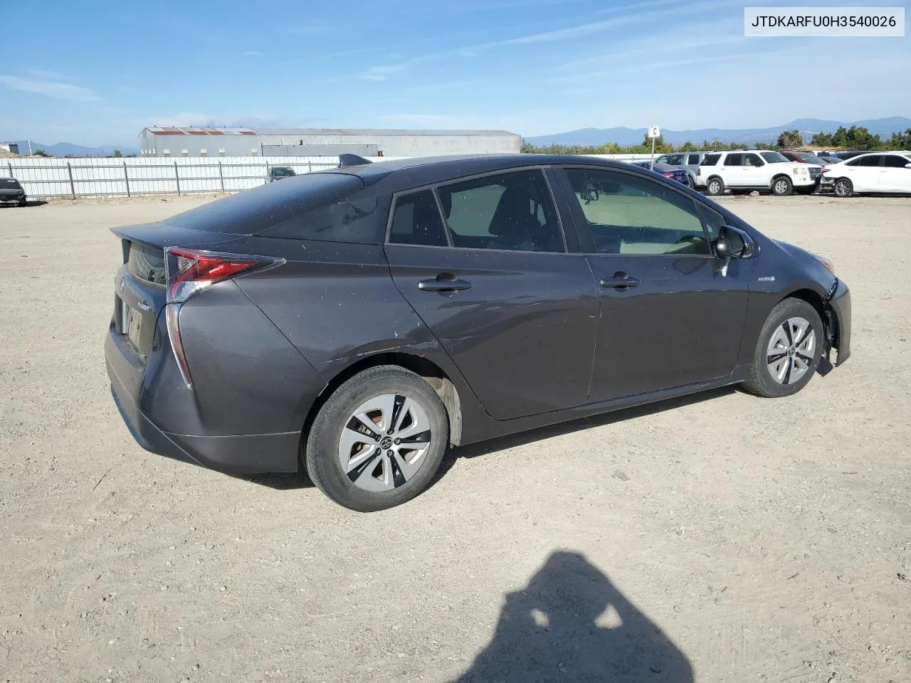 2017 Toyota Prius VIN: JTDKARFU0H3540026 Lot: 75353014